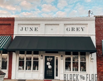 Outdoor Commercial Signage by Black Flag Metal | 7" to 11" Tall Metal Letters | Custom Font or Logo | Made in Florida