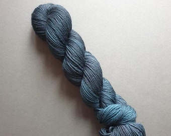 Deep Dark Ocean on the Merino / Nylon DK Base - 100g Hand Dyed Yarn - Superwash Merino / Nylon yarn. Double Knitting - 8-Ply Wool Gift Craft