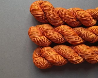 RUST on the Merino / Nylon DK Base - 100g Hand Dyed Yarn - Superwash Merino / Nylon yarn. Double Knitting - 8-Ply Wool Gift Craft DK Weight