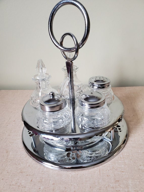 Mayell Classic Cruet Set Made in England Lazy Susan Etsy