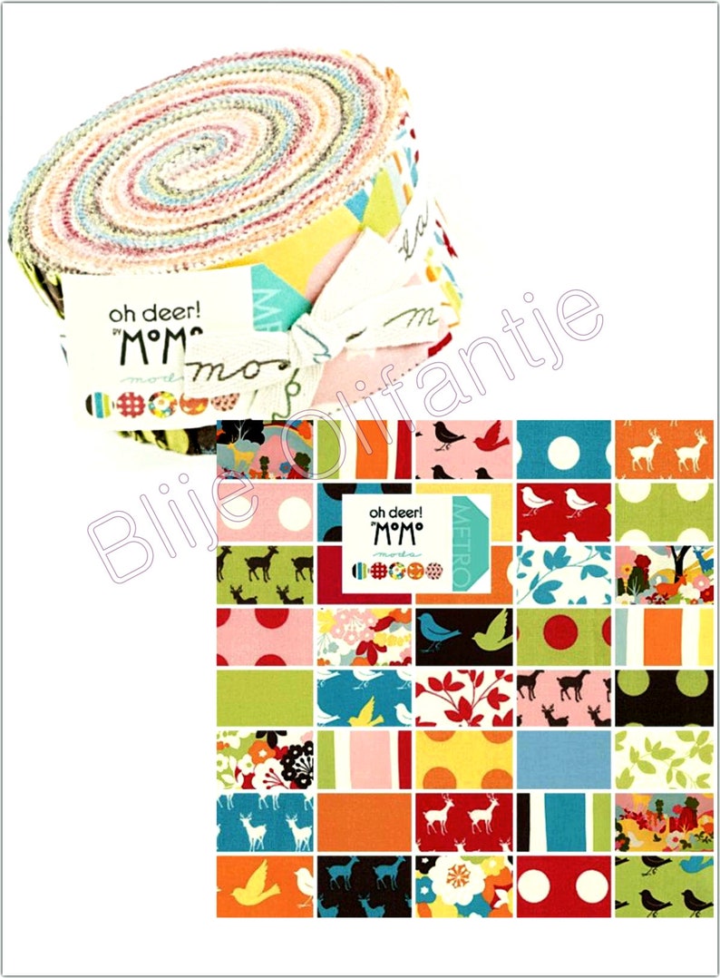 Moda Momo Oh Deer FACTORY CUT Jelly Roll