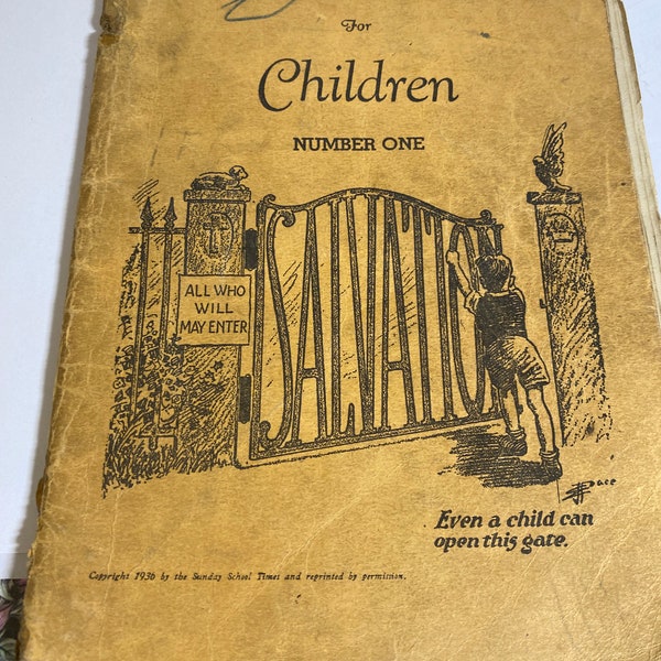 Salvation Songs for Children Number One-song book