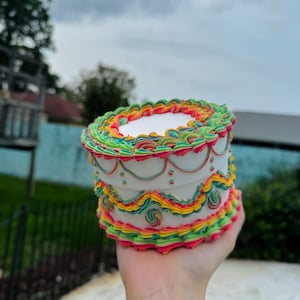fake cake box