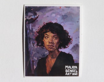 Pegatina de pintura al óleo