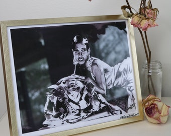 Josephine Baker Art Print- Black History Month