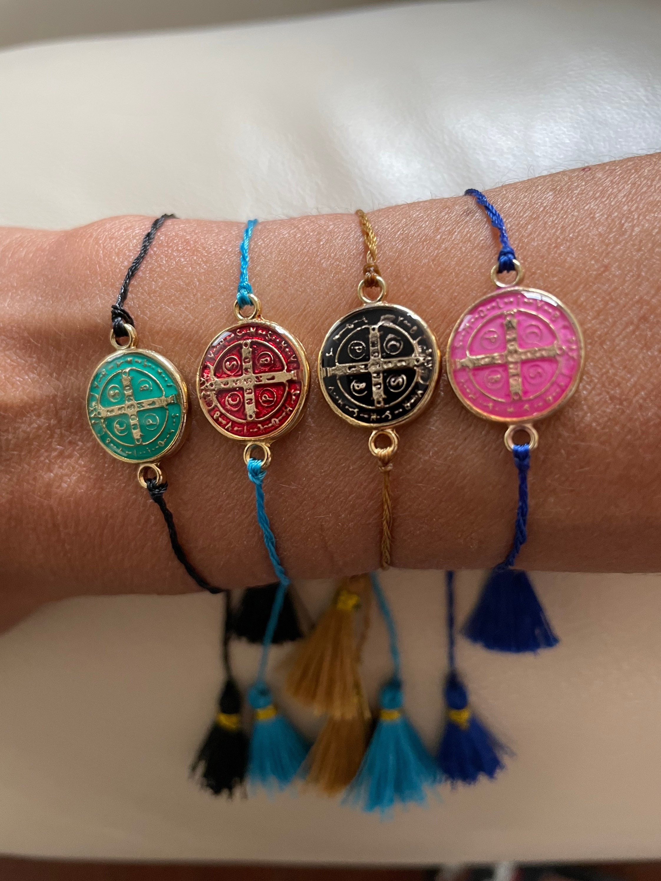 Handmade Saint Benedict Medal Bracelet Etsy Australia