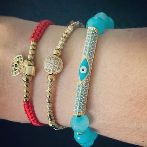 Handmade Adjustable Evil Eye Bracelets