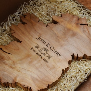 Personalisiertes irisches Hochzeitsgeschenk, Irland Karte Holzkunst, handgemachtes irisches Geschenk, Hochzeitsgeschenk Paar einzigartig, Galway Art, Hochzeitsgeschenk aus Holz,