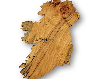 Personalized Wooden Map of Ireland, Handmade Irish Gift, Ireland Wall Art, Irish Blessing Gift, Wooden Wall Decor, Mother's Day Gift.