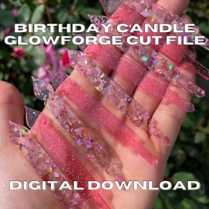 Birthday Candle Glowforge Cut File SVG