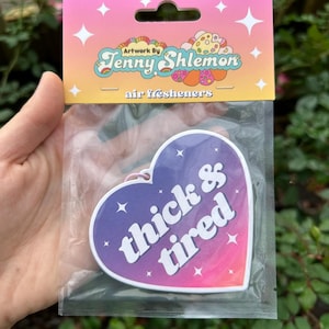 Thick & Tired Car Air Freshener - Vanilla Scent