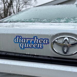 Diarrhea Queen Car Magnet