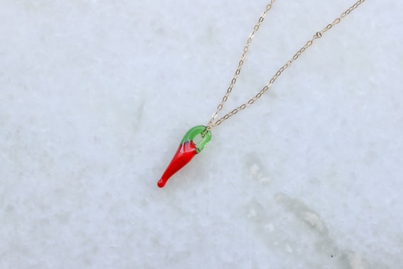 Brent Neale 18K Yellow Gold Coral Chili Pepper Pendant with Emeralds -  Bergdorf Goodman