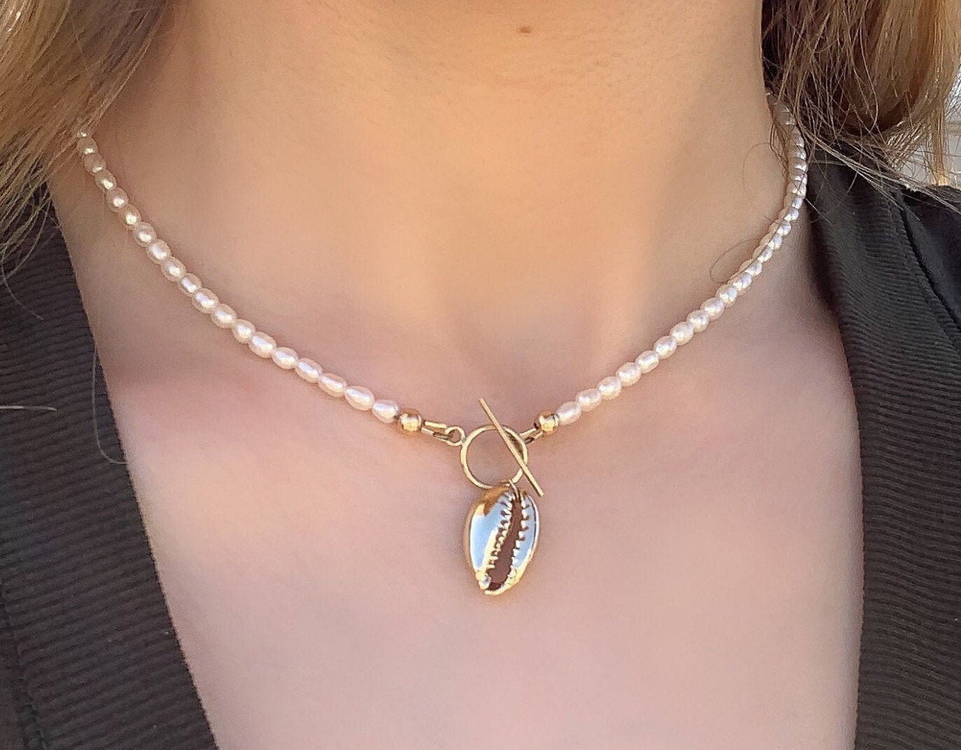 Cowrie Shell Choker Necklace Shell 