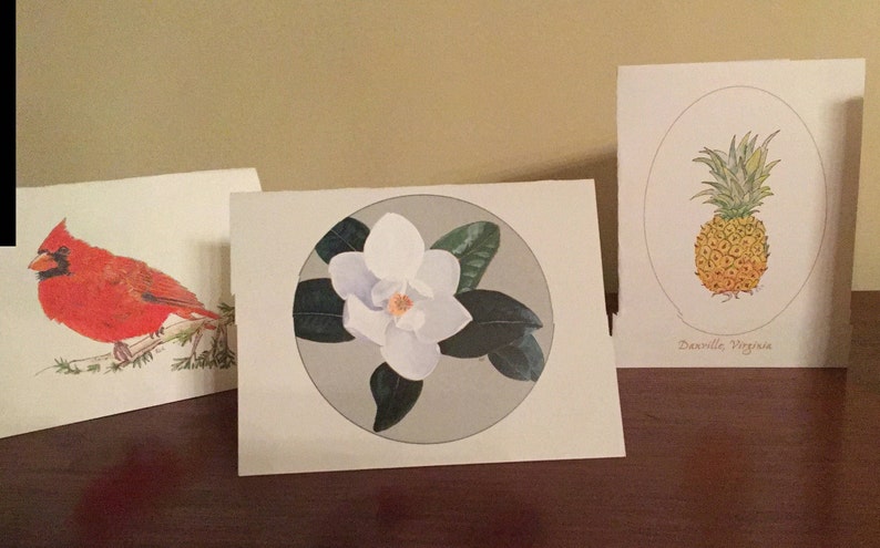 note cards: southern magnolia image 3