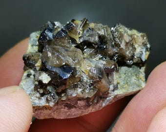 Translucent cassiterite with quartz, Amo Ximeng Yunnan Province China, 36mm size specimen, B3366