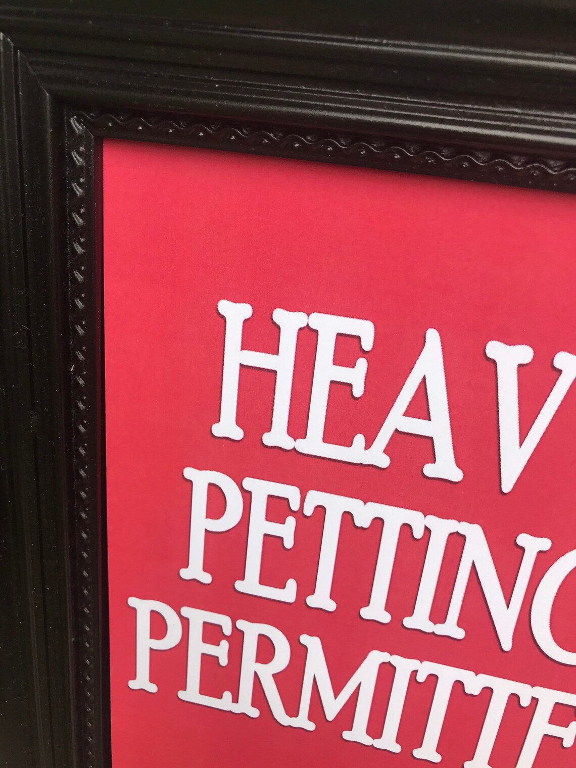 Heavy Petting Permitted Picture Sign Etsy