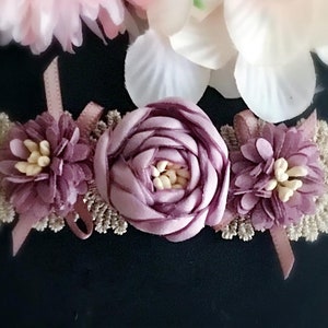 Beautiful light purple flower Cat collar,small dog collar,Puppy collar. wedding cat collar, Birthday gift for cat,puppy collar.kitten colla