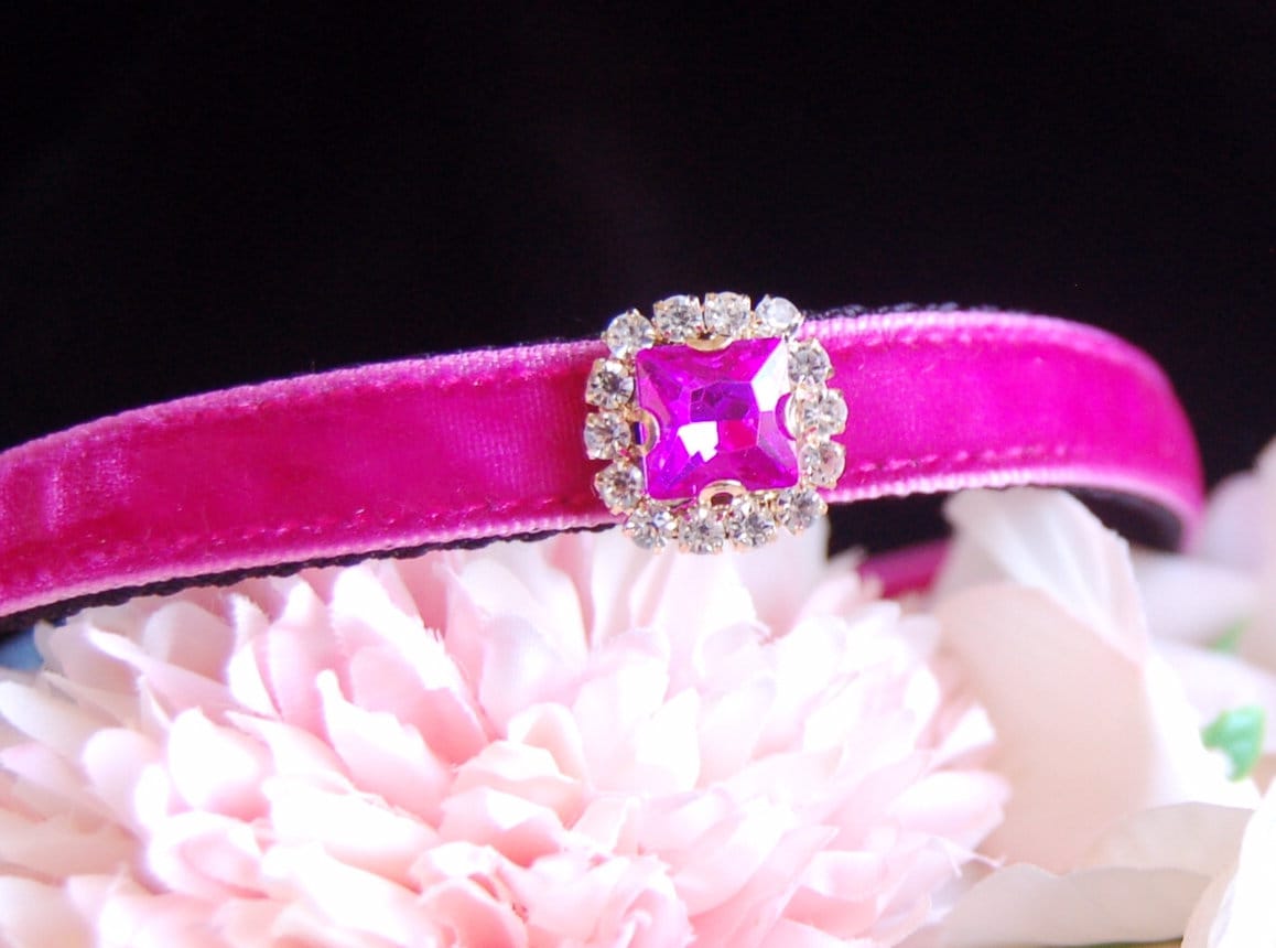 Pink Gem Collars