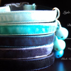 Boy Cat collar, safe breakaway velvet cat collar,Blue dog collar,kitten collar.Tiny dog collar, cat gift.puppy collar.tea cup dog collar