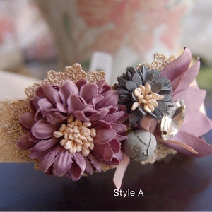Beautiful Dog collar,dusky purple flower dog collar.wedding lace dog collar,dog  party collar. dog wedding collar. Birthday gift for dog