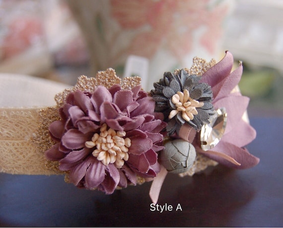 Beautiful Dog collar,dusky purple flower dog collar.wedding lace dog collar,dog  party collar. dog wedding collar. Birthday gift for dog