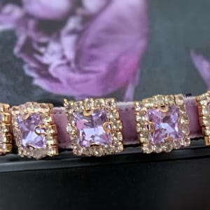 Cute rhinestone Cat collar, light purple velvet small dog collar,Kitten collar.Tiny dog collar, Birthday cat gift,kitty collar.puppy collar