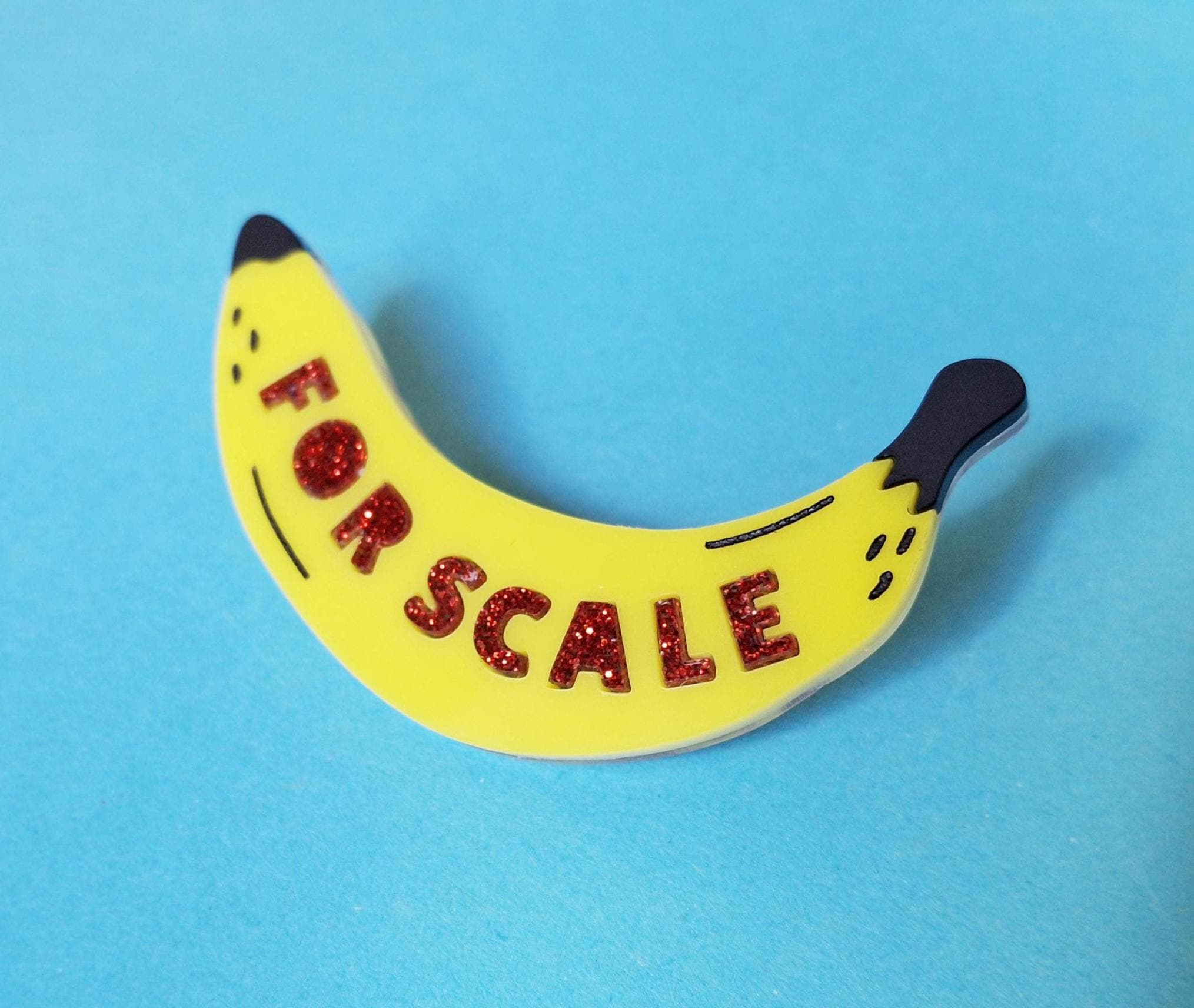 Banana for Scale Brooch in Laser Cut Acrylic, Internet Meme Brooch - Etsy  Israel
