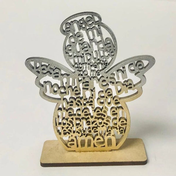 ANGE GARDIEN Prière Première Communion Personnalisée Oracion en Español Angel de la Guarda Primera Comunion Personalizados