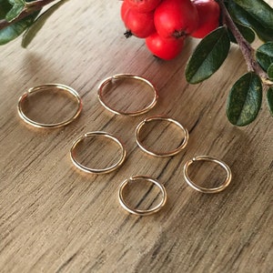 Stacked Hoops & Huggie Earring Set for Layering Lobes and Ears | Choice of Metal and Pair Size