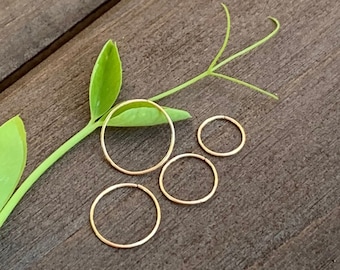 Ultra Thin Micro Nose Ring Hoop | Discreet Piercing Jewelry | 26 Gauge