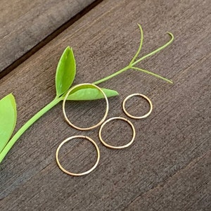 Ultra Thin Micro Nose Ring Hoop | Discreet Piercing Jewelry | 26 Gauge