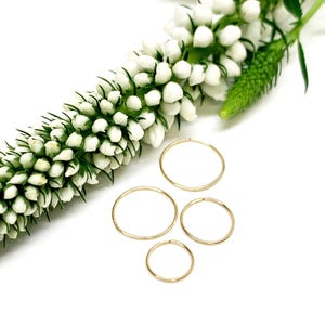 Ultra Thin Micro Nose Ring Hoop | Discreet Piercing Jewelry | 26 Gauge