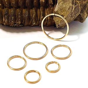 Helix Piercing Hoop 20g 14k Gold Filled Tiny Cartilage Earring
