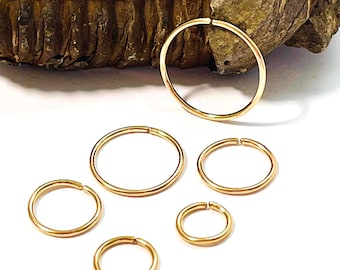 Helix Piercing Hoop 20g 14k Gold Filled Tiny Cartilage Earring