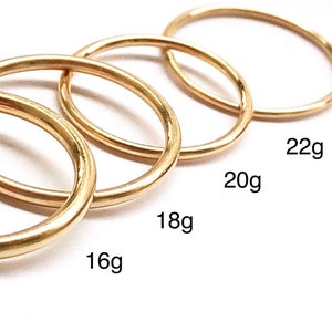 Small Hoop Earring Set for Multiple Piercings, Layered Stacking Jewelry for Double Helix, Earlobes and Nose Rings in Your Choice of Metal image 4