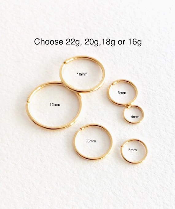 Hoop earrings for upper lobe Clearance