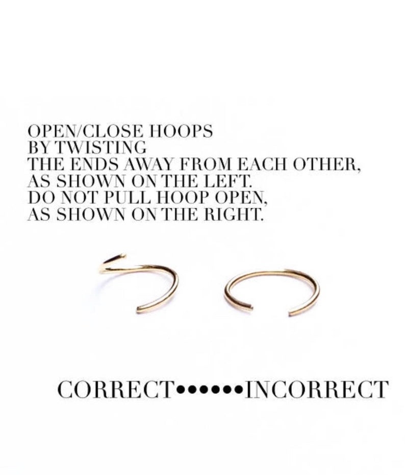 Nose Ring or Helix Hoop Earring Classic Seamless Cool Gift image 8