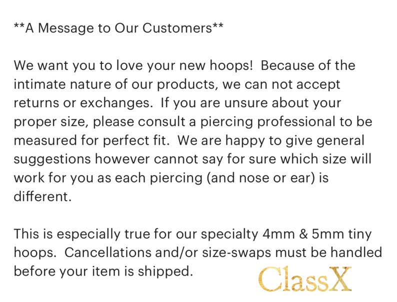 Class X seamless titanium nose ring or cartilage earring, Small micro huggie helix hoop, 20g 18g Grade 1 image 7