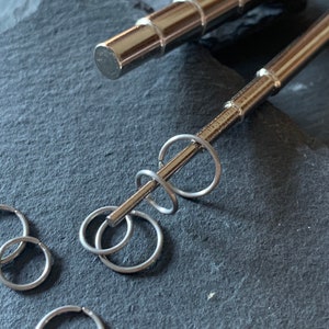 Surgical stainless steel hoop earring for cartilage, Daith, rook tragus piercing rings, Seamless 316L 20g