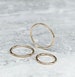 Upper lobe and ear gold cartilage hoop earring, Single anti tragus helix piercing accessories, Micro huggie hoops 