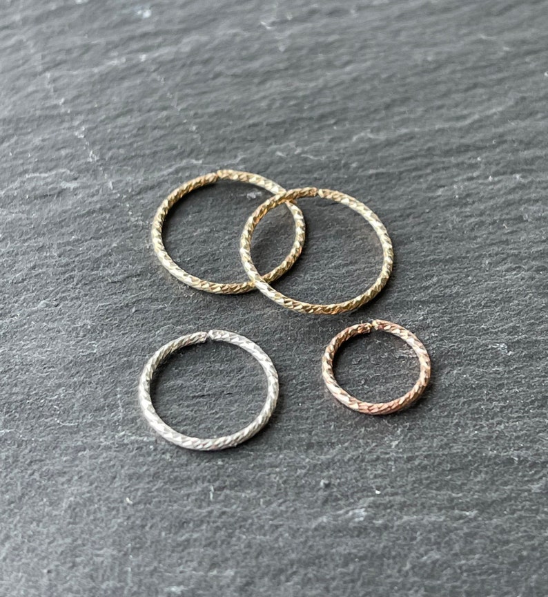 Nose Ring or Helix Hoop Earring Classic Seamless Cool Gift image 3