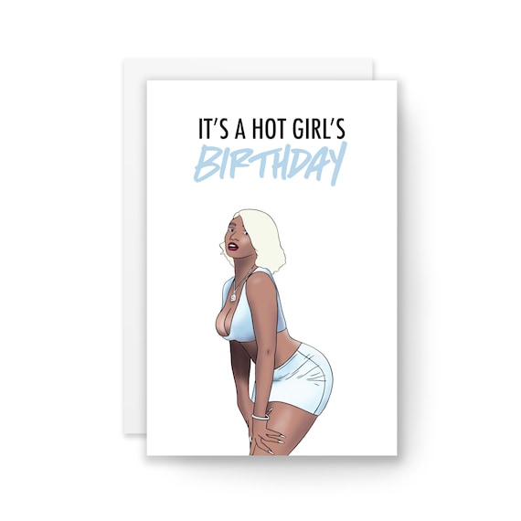 HOT GIRL BIRTHDAY Funny Card Birthday Card Card for Her - Etsy HOT GIRL BIRTHDAY Funny Card Birthday Card Card for Her - Etsy