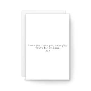 MERCI - Carte de remerciement, carte de citation, carte drôle, carte pour lui, carte pour elle