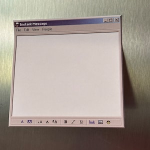 IM Sticky Notes , Unique sticky notes, Nostalgic sticky notes, Unique adhesive notes, Planner Notes, Office Stationery, Instant Message