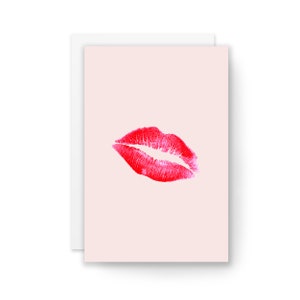 KISS - Lustige Karte, Liebeskarte, Lustige Freundschaftskarte, Fernkarte, Wertschätzungskarte, Beziehungskarte