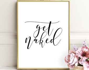 Get Naked Sign Bathroom Rules, Get Naked Print,Bathroom Wall Decor,Scandinavian Art,Modern Bathroom Print,Bathroom Wall Art,Quote Bathroom
