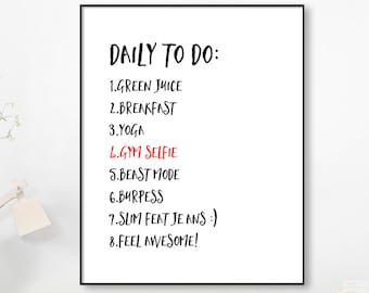 printable daily planner etsy