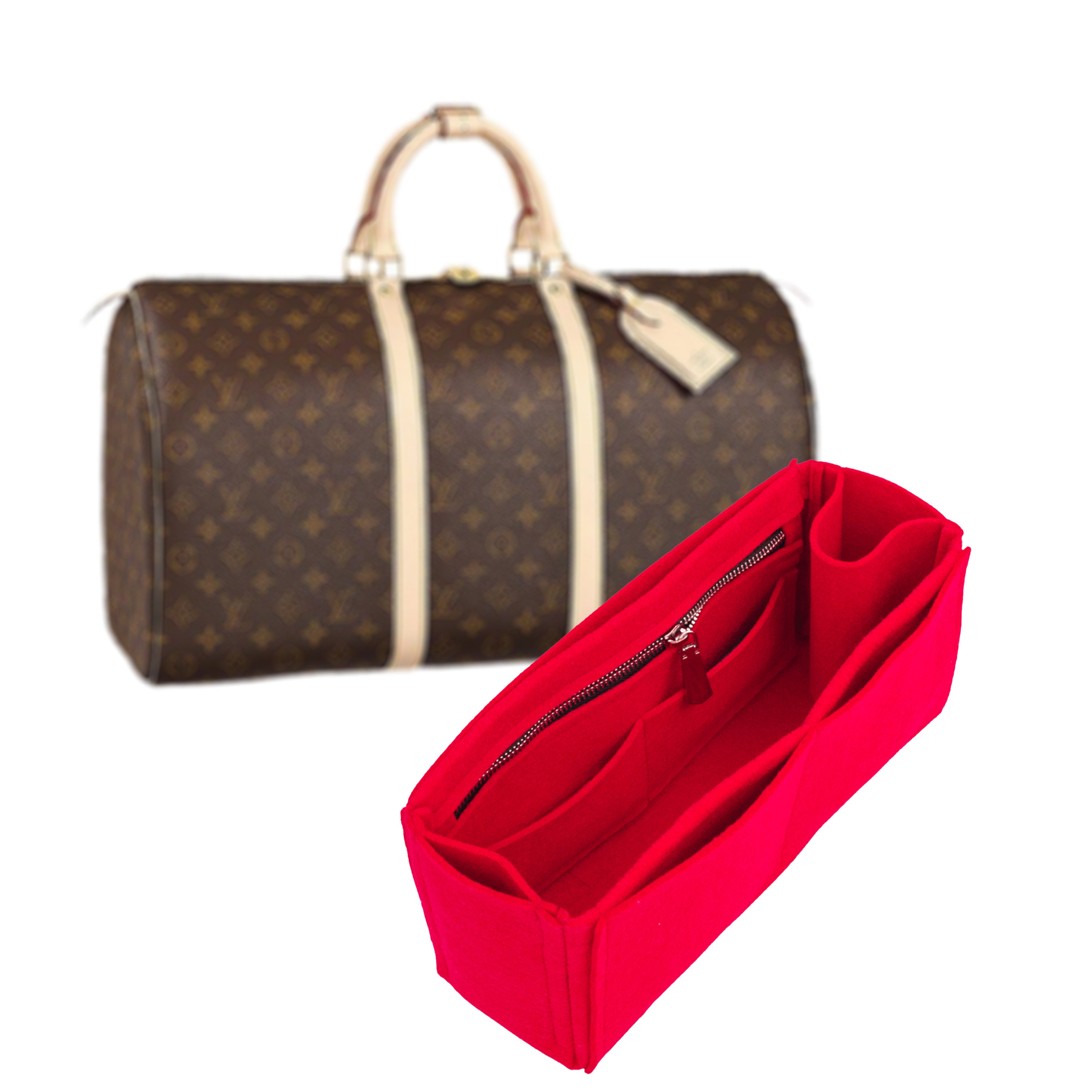 Bag and Purse Organizer with Regular Style for Louis Vuitton Keepall 45,  50, 55 and 60