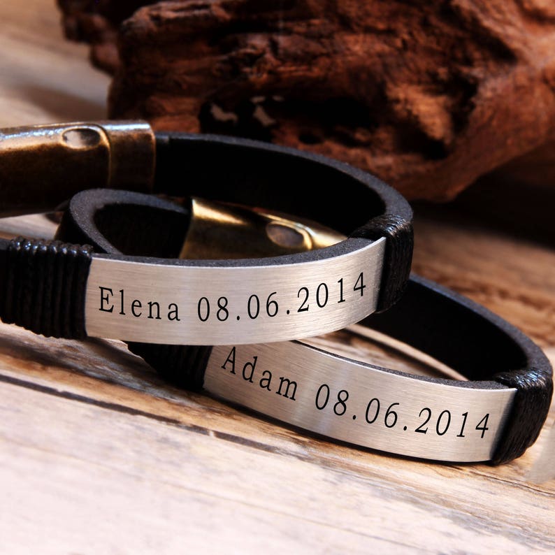 Personalized Couples Bracelet His and Hers Matching Etsy